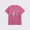 Abercrombie & Fitch Oversized Snoopy Graphic Tee In Pink