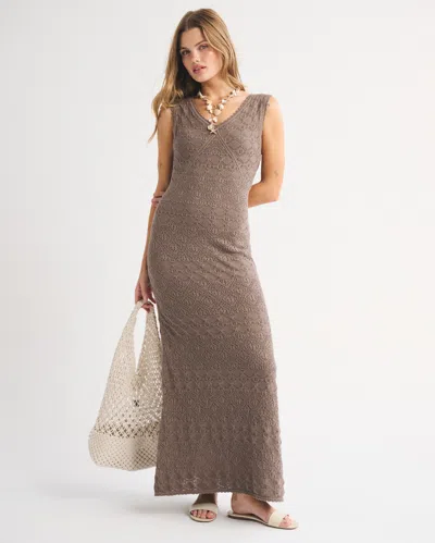 Abercrombie & Fitch Pointelle Maxi Dress In Multi