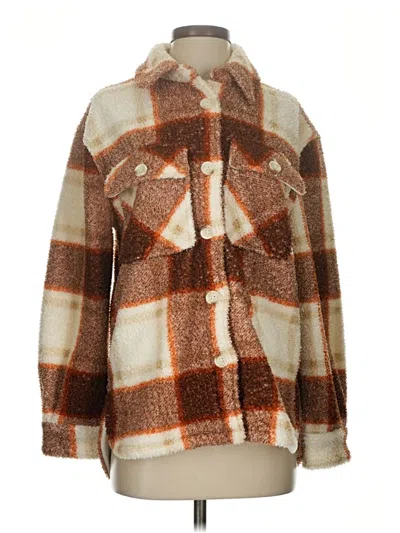 Pre-owned Abercrombie & Fitch Poncho In Brown