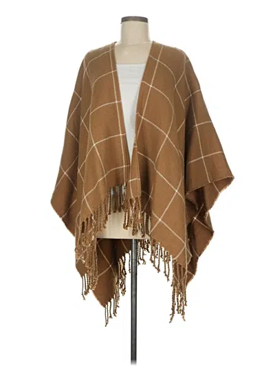 Pre-owned Abercrombie & Fitch Poncho In Tan