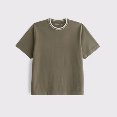 Abercrombie & Fitch Premium Heavyweight 2.0 Tee In Green