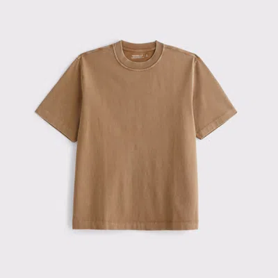 Abercrombie & Fitch Premium Heavyweight 2.0 Tee In Brown