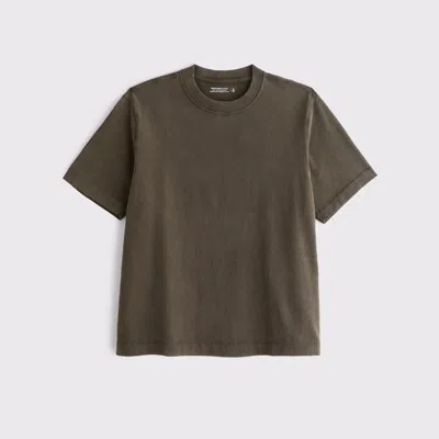 Abercrombie & Fitch Premium Heavyweight 2.0 Tee In Brown