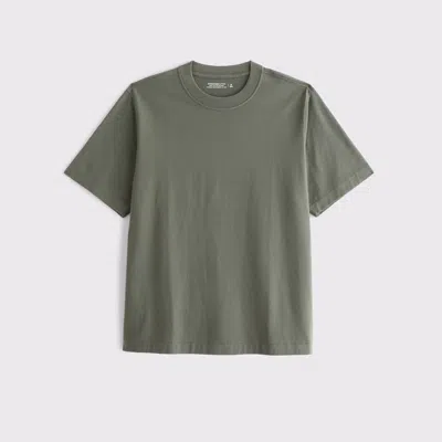 Abercrombie & Fitch Premium Heavyweight 2.0 Tee In Green