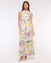 Abercrombie & Fitch Premium Linen High-neck Maxi Dress