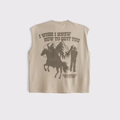 Abercrombie & Fitch Pride Brokeback Mountain Graphic Drop Shoulder Tank In Pattern