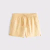 Abercrombie & Fitch Pull-on Embroidered Swim Trunk In Yellow