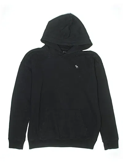 Pre-owned Abercrombie & Fitch Kids' Pullover Hoodie In Black