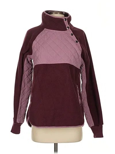 Pre-owned Abercrombie & Fitch Pullover Sweater In Burgundy