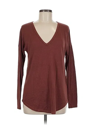 Pre-owned Abercrombie & Fitch Pullover Sweater In Burgundy