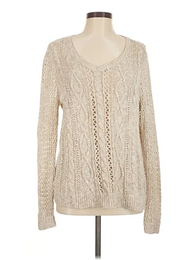 Pre-owned Abercrombie & Fitch Pullover Sweater In White