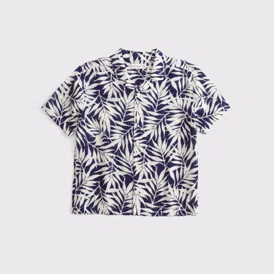 Abercrombie & Fitch Kids' Resort Short-sleeve Shirt In Blue