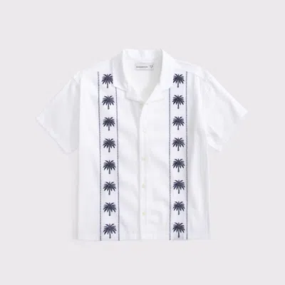 Abercrombie & Fitch Kids' Resort Short-sleeve Shirt In White