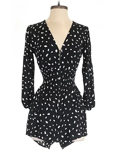 Pre-owned Abercrombie & Fitch Romper In Black