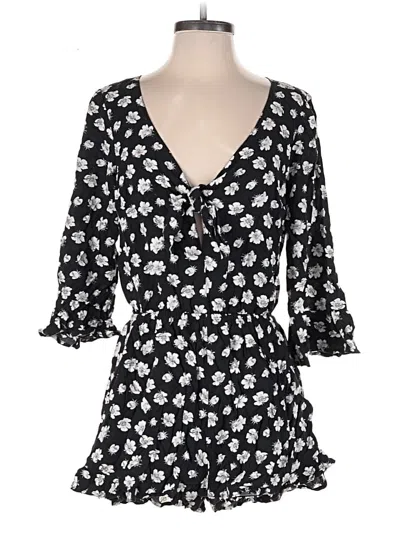 Pre-owned Abercrombie & Fitch Romper In Black