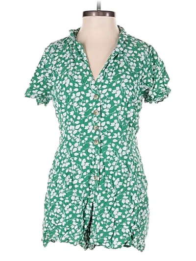 Pre-owned Abercrombie & Fitch Romper In Green