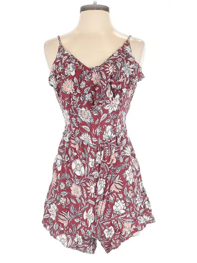 Pre-owned Abercrombie & Fitch Romper In Red