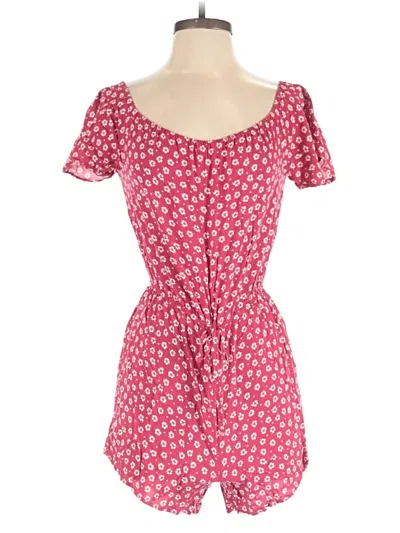 Pre-owned Abercrombie & Fitch Romper In Red