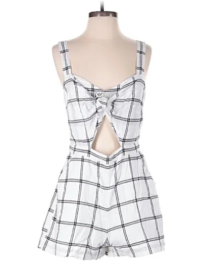 Pre-owned Abercrombie & Fitch Romper In White