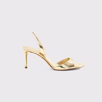 Abercrombie & Fitch Scarlett Mid-heel Slingback Sandal In Gold