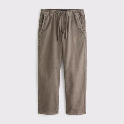 Abercrombie & Fitch Sea Fade Relaxed Straight Pull-on Pant In Brown
