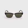 Abercrombie & Fitch Semi-rimless Sunglasses In Black