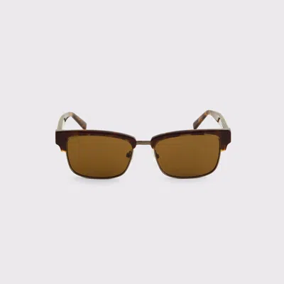 Abercrombie & Fitch Semi-rimless Sunglasses In Brown