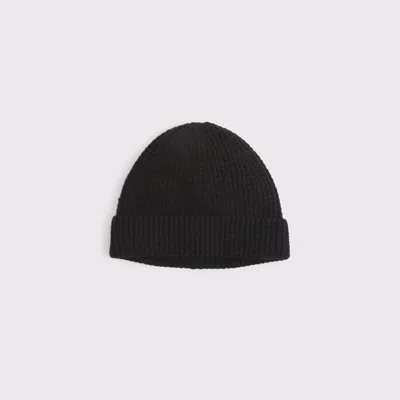 Abercrombie & Fitch Short Beanie In Black