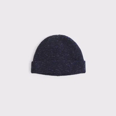 Abercrombie & Fitch Short Beanie In Blue