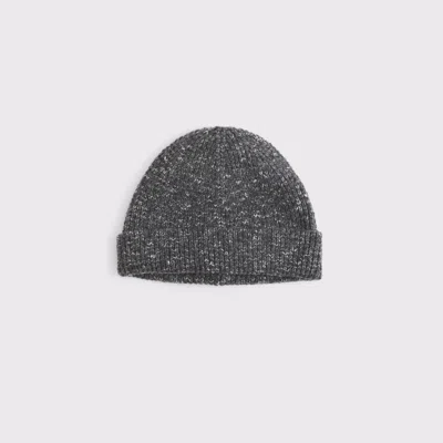 Abercrombie & Fitch Short Beanie In Gray