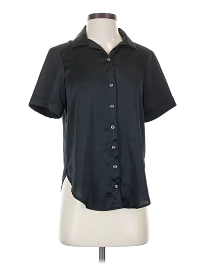 Pre-owned Abercrombie & Fitch Short Sleeve Blouse In Black