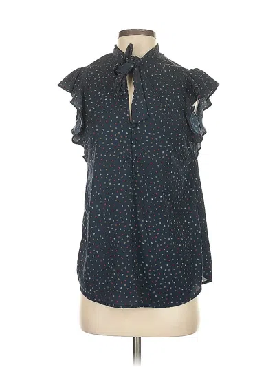 Pre-owned Abercrombie & Fitch Short Sleeve Blouse In Blue