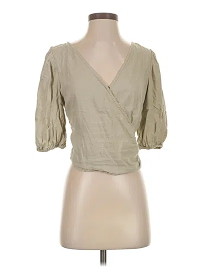 Pre-owned Abercrombie & Fitch Short Sleeve Blouse In Brown