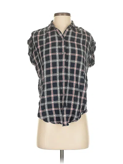 Pre-owned Abercrombie & Fitch Short Sleeve Blouse In Gray
