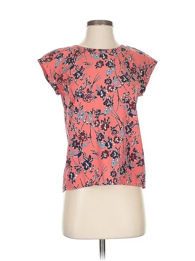 Pre-owned Abercrombie & Fitch Short Sleeve Blouse In Orange