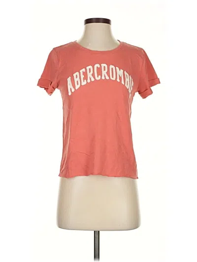 Pre-owned Abercrombie & Fitch Short Sleeve T-shirt In Orange