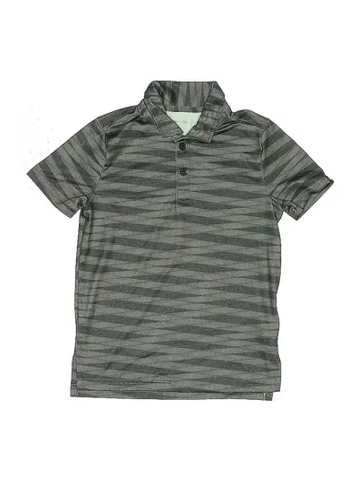 Pre-owned Abercrombie & Fitch Kids' Short Sleeve Top Gray Collared Neckline Tops