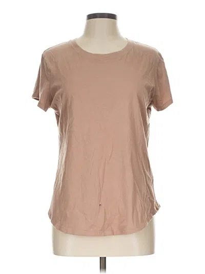 Pre-owned Abercrombie & Fitch Short Sleeve T-shirt In Tan