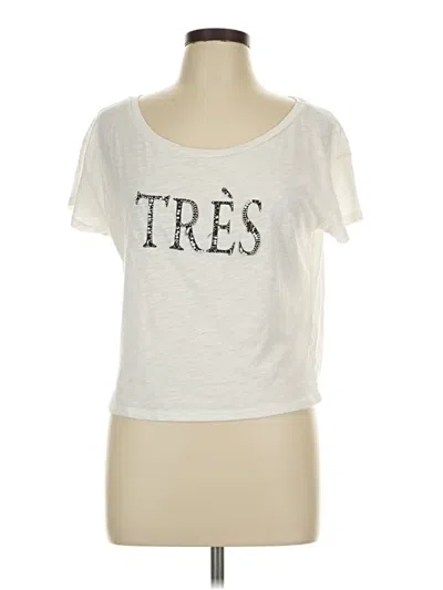 Pre-owned Abercrombie & Fitch Short Sleeve T-shirt In White
