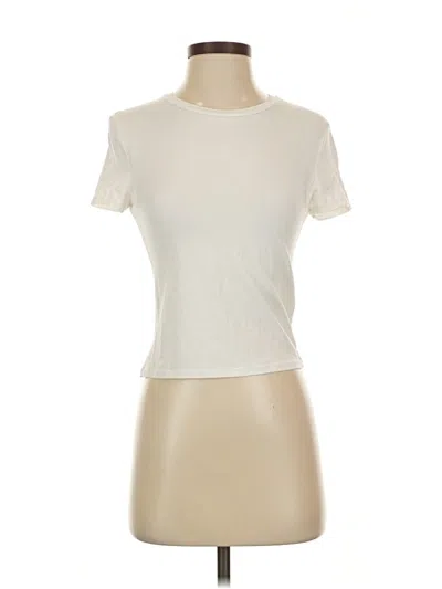 Pre-owned Abercrombie & Fitch Short Sleeve Turtleneck In White