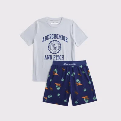 Abercrombie & Fitch Kids' Shorts Pajama Set In White
