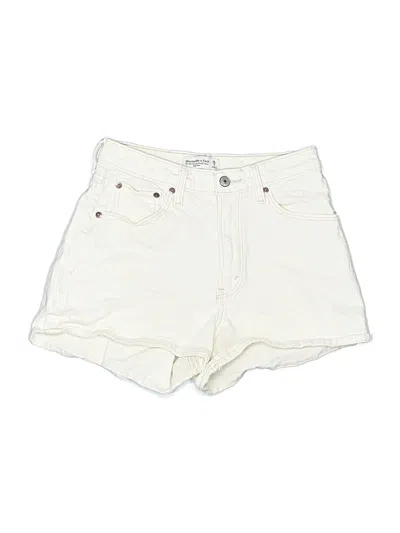Pre-owned Abercrombie & Fitch Shorts In White