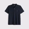Abercrombie & Fitch Signature Icon Don't Sweat It Polo In Blue
