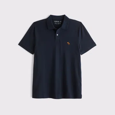 Abercrombie & Fitch Signature Icon Don't Sweat It Polo In Blue