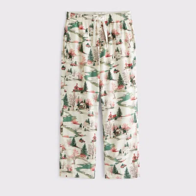 Abercrombie & Fitch Ski Sleep Pant In Multi