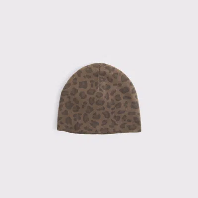 Abercrombie & Fitch Skull Beanie In Brown