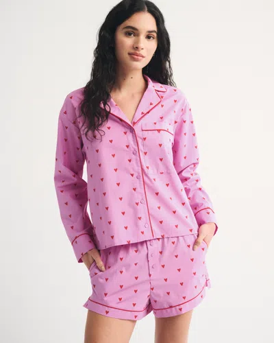 Abercrombie & Fitch Sleep Boxer Short In Pink