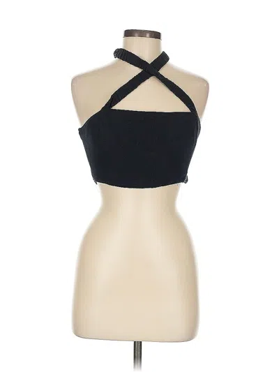 Pre-owned Abercrombie & Fitch Sleeveless Blouse In Blue