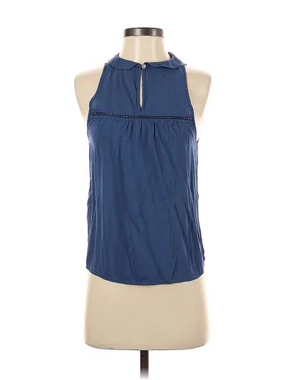 Pre-owned Abercrombie & Fitch Sleeveless Blouse In Blue
