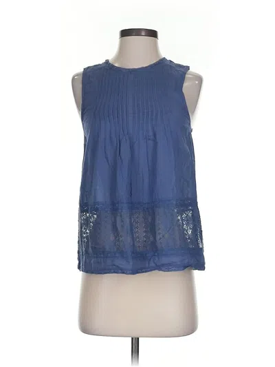 Pre-owned Abercrombie & Fitch Sleeveless Blouse In Blue